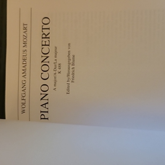 Mozart Piano Concerto No. 736, K. 488: in A Major - Picture 2 of 3